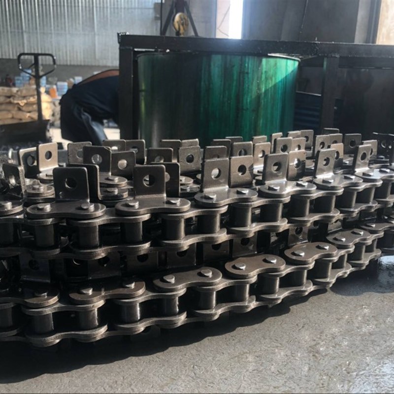 工业传动链条供应08B10A12A16A20A单排单侧双侧单孔带耳弯板链条