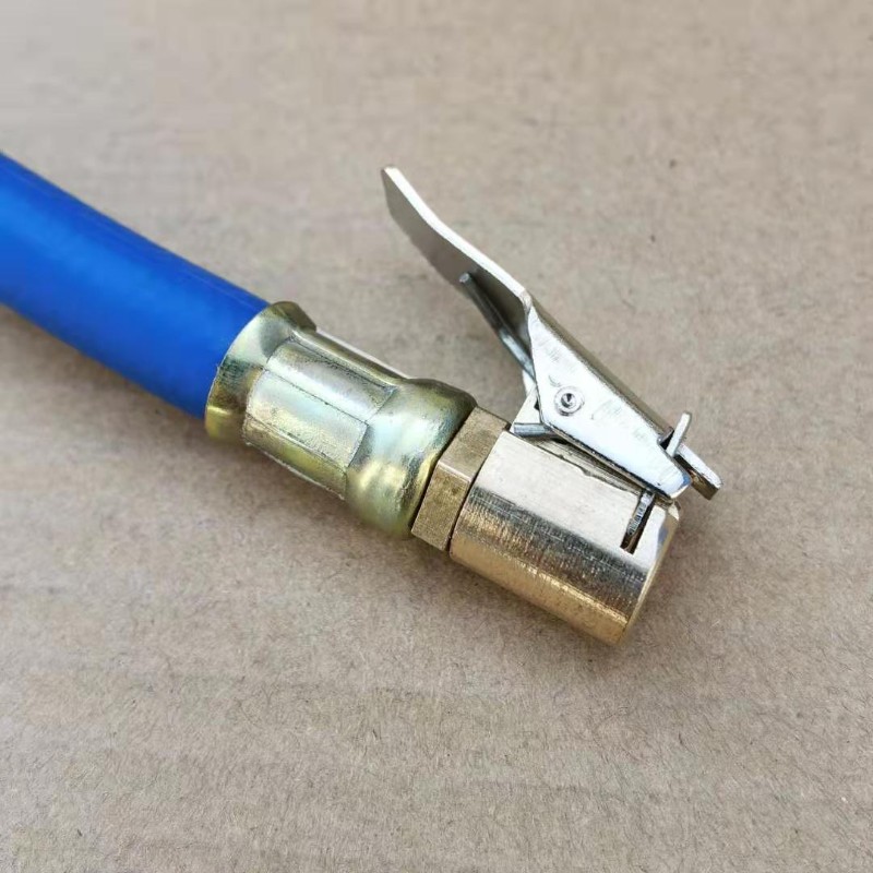 汽车充气管嘴接头胎压表胎压枪配件E轮胎打气管充气头耐高压延长