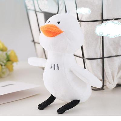 网红小白鸭 冲天鸭 加油鸭毛绒小挂件抖音同款挂饰钥匙扣玩具