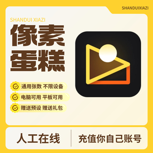 【充值你号】像素蛋糕40张80张120张导出张数电脑版平板版手机版