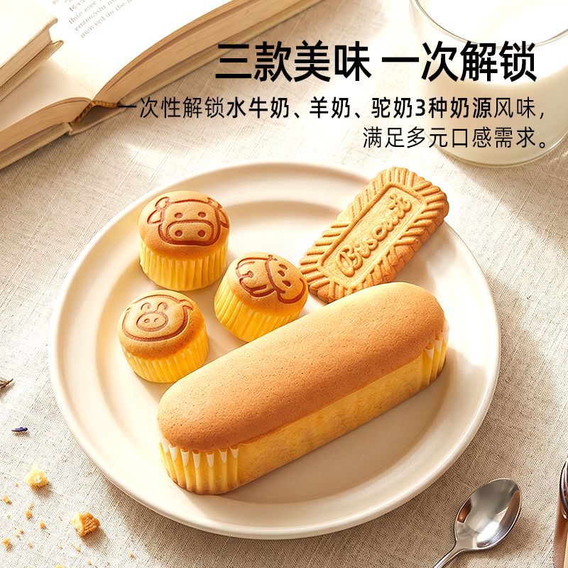 贝夫无糖系列蛋糕面包饼干休闲零食组合装尝鲜营养下午茶糕点