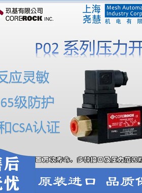 台湾Corerock 压力开关 P02230P 六角扳手 范围50-230bar 1/4