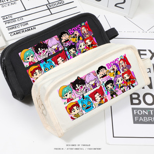kpop猎魔女团sajaboy恶魔男团同人谷小卡文具盒笔袋秦宇艾比浪漫