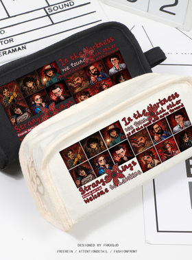 怪奇物语StrangerThings周边谷子美剧粉丝礼物笔袋文具盒收纳包