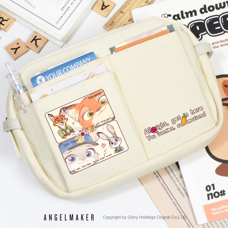 疯狂动物城朱迪尼克周边学生笔袋