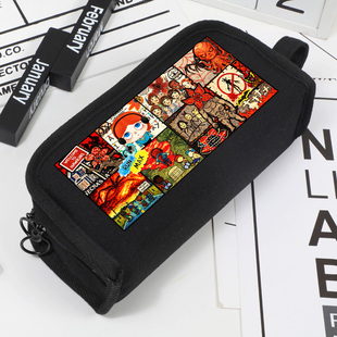 怪奇物语周边食人花达达MAX帆布笔袋文具盒美剧同款达斯汀卢卡斯