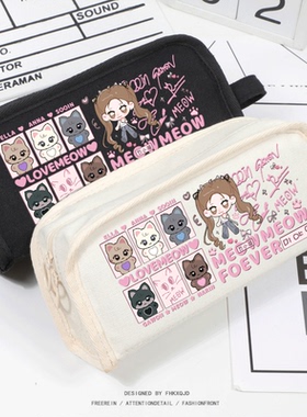 meovv喵女团周边 专辑小卡 笔袋 文具盒 Anna田中杏奈 sooin同人