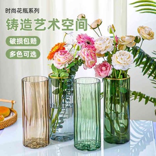 饰器皿摆件工艺品 现代简约时尚 花瓶客厅样板间酒店鲜花插花装