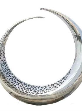 不锈钢雕塑月亮摆件广场大型金属镂空装饰房地产假山铁艺景观水景