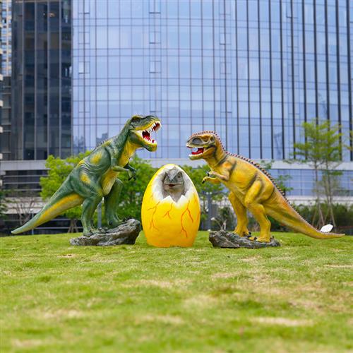 户外仿真大型恐龙雕塑美陈游乐园林景区广场玻璃钢真动物模型摆件