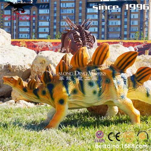 树脂雕塑模型仿真玻璃钢剑龙节日展览机械电动产品仿真恐龙厂家