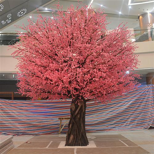 仿真桃花树室外装饰仿真大树仿真花樱花树商场公司摆件大型假树
