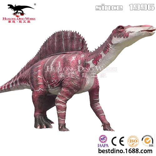 自贡华龙科技大型仿真机械电动恐龙硅胶玩具模型工厂游乐园美陈.