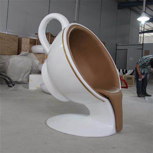 玻璃钢创意咖啡杯造型座椅餐厅酒店商场美陈沙发组合休闲坐凳,住宅家具,餐椅,淘宝优惠券,粉丝福利购,淘宝优惠卷