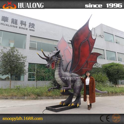 仿真飞龙模型大型景区游乐园户外美陈引流展品恐龙模型源头厂家