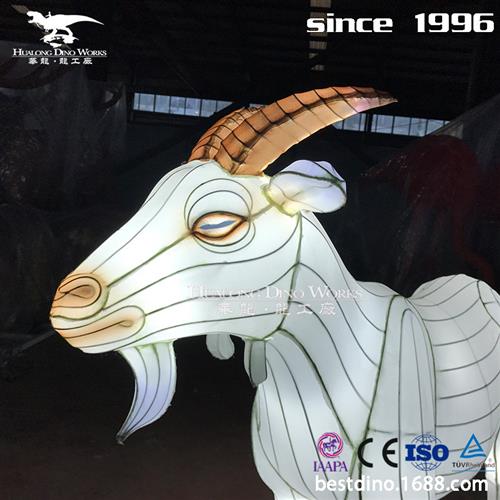 热门春节彩灯花灯灯带彩灯山羊动物模型美陈展览装饰节日花灯