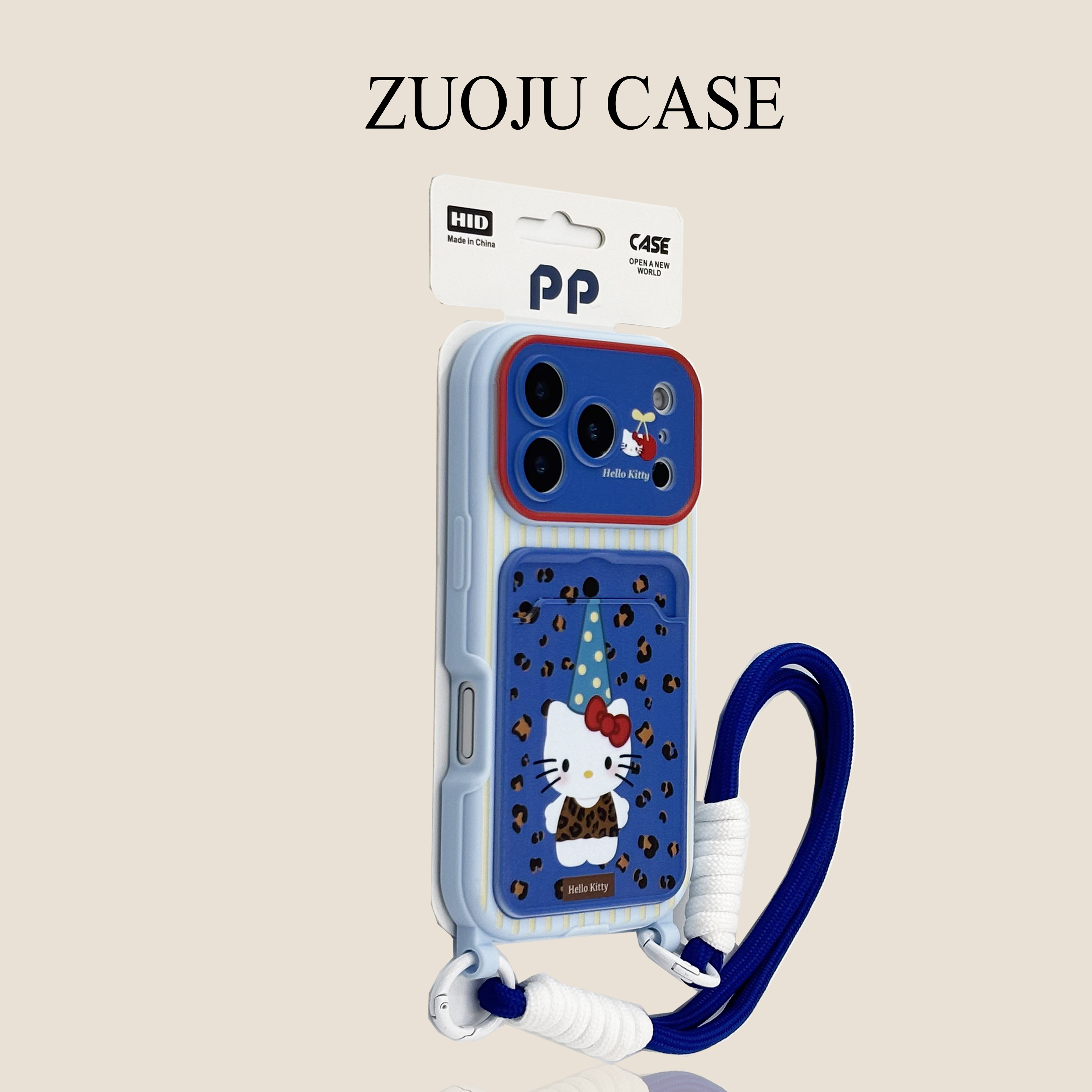 卡包黄竖纹豹纹长帽KT猫挂绳苹果17手机壳新款iphone17promax全包硅胶苹果16ProMax小众苹果15pro防摔女14p套