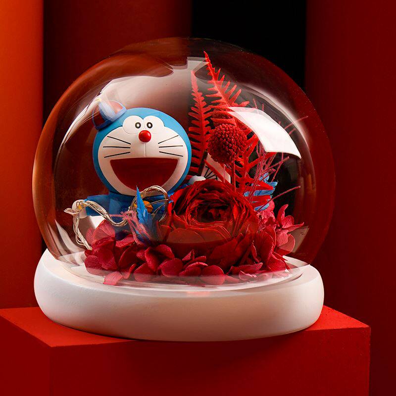 新年礼物Theone唯忆永生花摆件玫瑰干花束礼盒生日送女友闺蜜女生