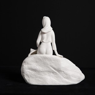 德化陶瓷桌面摆件 客厅装饰玄关电视柜工艺品 家居饰U品 惠安女5