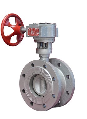 高山阀门D341X-10/16s铸铁涡轮法兰软密封中心垂直板蝶阀DN40-300