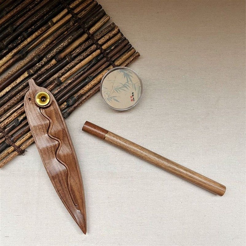 庭野堂竹叶状香插节节高升香具便携装黑胡桃实P木香盒倒流香炉礼,家居饰品,香托/香盘/香座/香插,淘宝优惠券,粉丝福利购,淘宝优惠卷