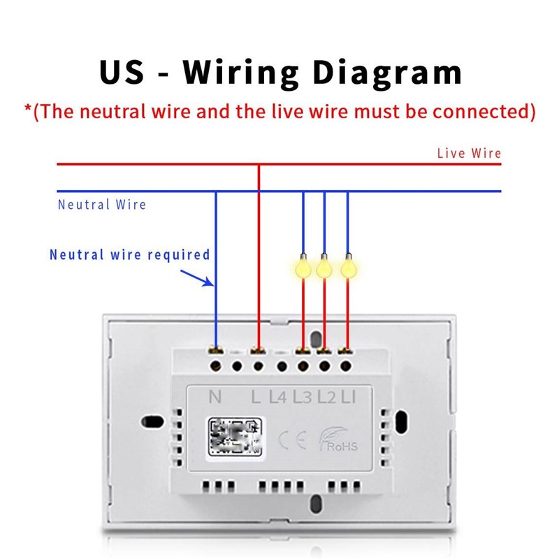 HomeKit开关美规智p能家居MFI认证扫码直联单火零火通用Siri语音