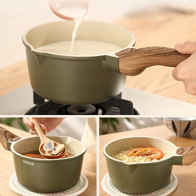 16cm Alueminum Alloy Non Stick Milk Heating Pot Baking Sauce