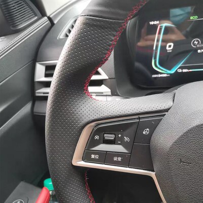 专用比亚迪秦PLUjSdmi元宋Pro秦驱逐舰05E2E3S2D1方向盘套手缝冬