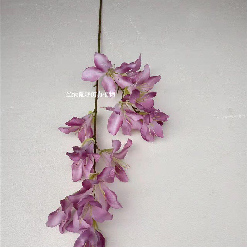 仿真紫荆花树红花羊蹄甲紫金花树商场橱窗K摆放装饰舞台表演道具
