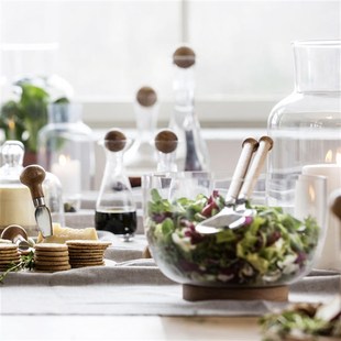 Y sagaform 果盘沙拉碗 DOak serving bowl