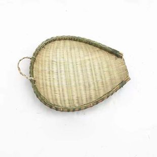 竹子筲箕手工竹筐餐具竹编制品小吃凉面家用沥饭厨房农家晾晒簸箕