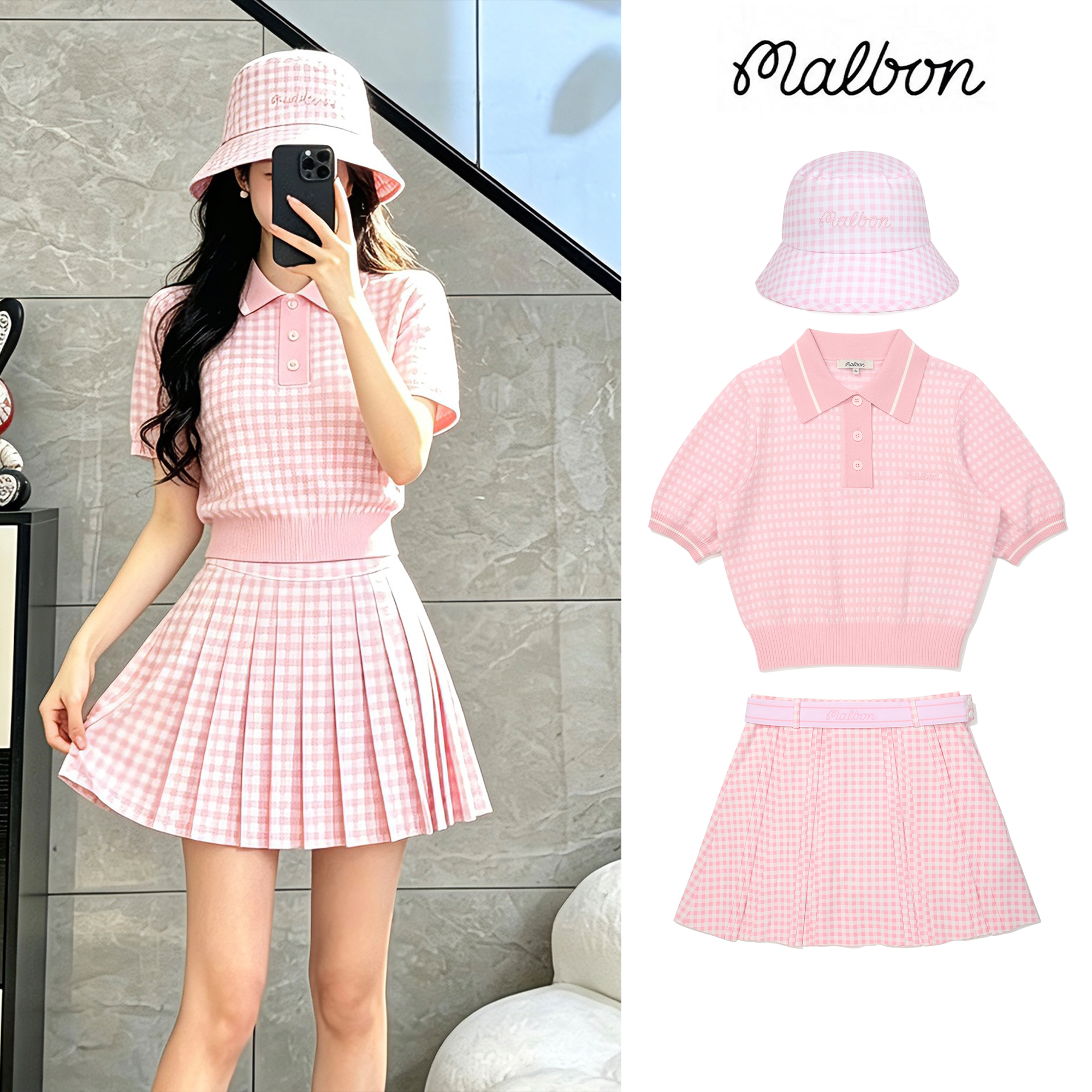 MALBON春夏新品高尔夫女士套装