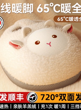 德国暖脚宝保暖神器冬天办公室睡觉用充电暖被窝捂脚取暖加热脚垫
