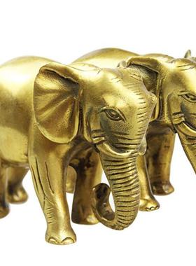 泰山福缘阁 铜大象摆件 吉祥如意吸水铜象饰品