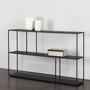 厨房储物隔断锻铁储物架沙发后书架入口窄桌客厅鞋架窗台简易矮柜