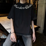 手工珠美式潮牌街头重磅t恤短袖男女时尚痞帅百搭513ADX794P38，商品下架区，星座513A