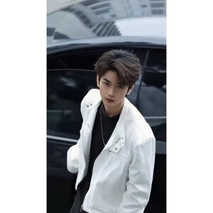 美式垫肩短款外套男潮牌痞帅立领机车夹克513AJK2095P60图片