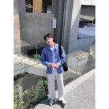 时尚原宿新款百搭文艺气质衬衫潮流慵懒日系513ACS2232P40，男装衬衫，星座513A