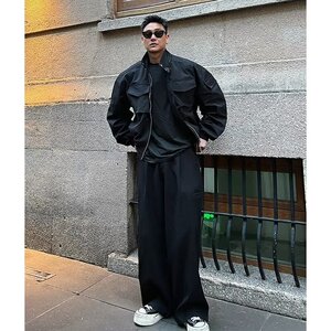 工装复古美式硬汉军绿休闲夹克冲风衣外套男513AJK2311P54图片