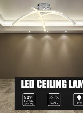 Modern Trigeminal LED Ceiling Lamp Forked Shaped IndooZr Mod