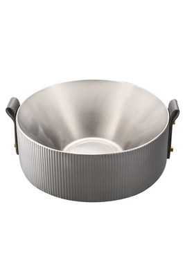 现代简约轻奢不锈钢果盘样板房售楼处客厅装饰品S茶几果盘托盘摆