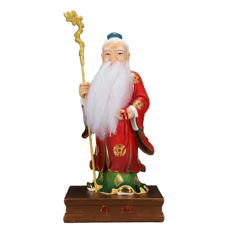 极速中式敦煌七彩月老月下老人像月下老儿红绳赤S绳树脂神像家居