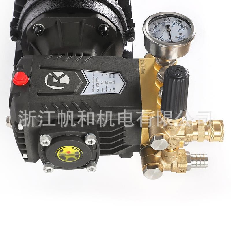 2.5/3kw高压泵清洗喷雾主机铜线电机I泵头组合 高压清洗洗车机总