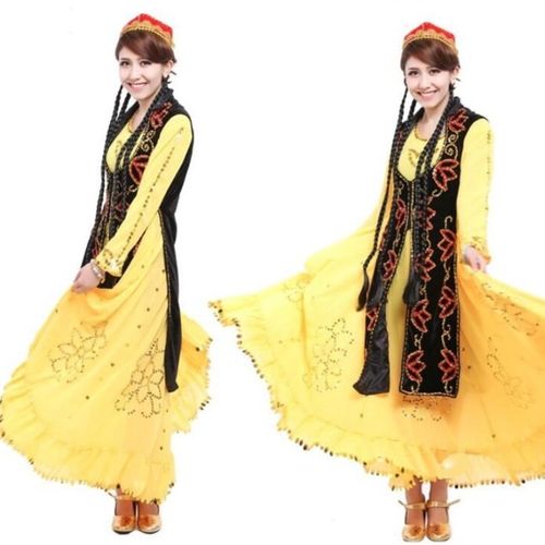 Women Xinjiang dance clothing female dance costumVe costumes