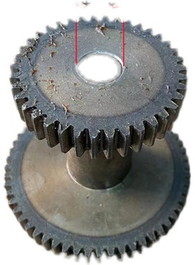 陕西汉川机床厂T61k1C TX611C镗床床身用双联齿轮1A337 齿数38/58