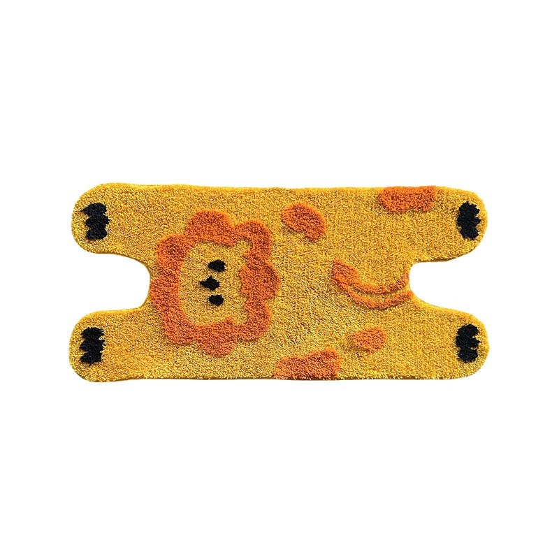 一件代发 植绒地毯浴室垫卧室簇绒地毯客厅地毯W机织苔藓地毯