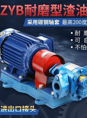 ZYB渣油齿轮泵变压器油涂料耐磨齿轮泵高压ZYIB10/ZYB18.33全铜芯