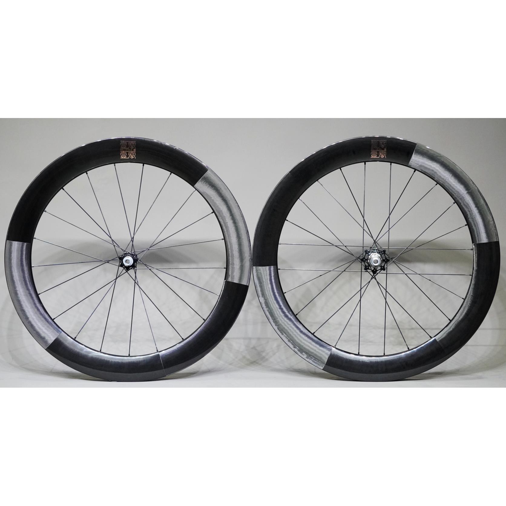 0011cycle轮组24款R2/R2S碟刹碳条公路轮组 碳纤维轮组超轻碳刀