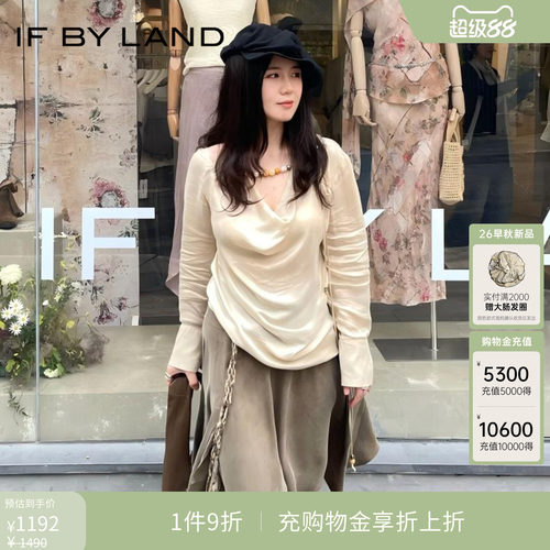 IF BY LAND 设计师品牌2026春夏新品多色串珠荡领铜氨上衣