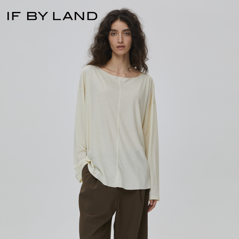 IFBYLAND串珠长袖针织衫